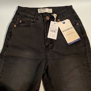 NEW High waist faded black jeans